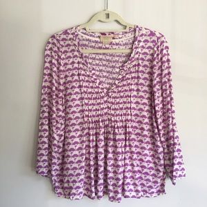 Anthropologie Vanessa Virginia purple top